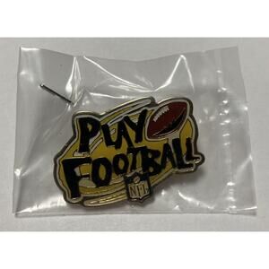 Vintage 1995 NFL Play Football NFLP Lapel Pin Jewelry by Peter David NOS